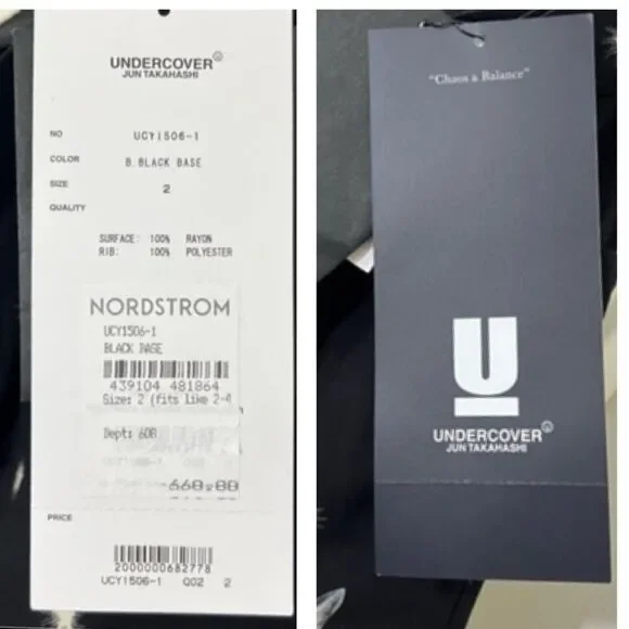 Undercover Jun Takahashi Cat Printed Rayon Shorts Black White New Size 2 - Picture 12 of 15